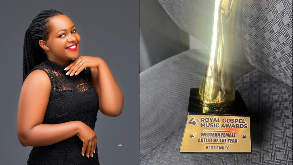Best Emily Sparks at Royal Gospel Music Awards 2025 This remarkable achievement marks a significant milestone in her gospel music journey, solidifying her position as a leading female artist in Uganda.